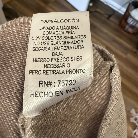 Buckle Reclaim Drop Needle Thermal Beige Men’s Shirt 100% Cotton size Large - Picture 7 of 7